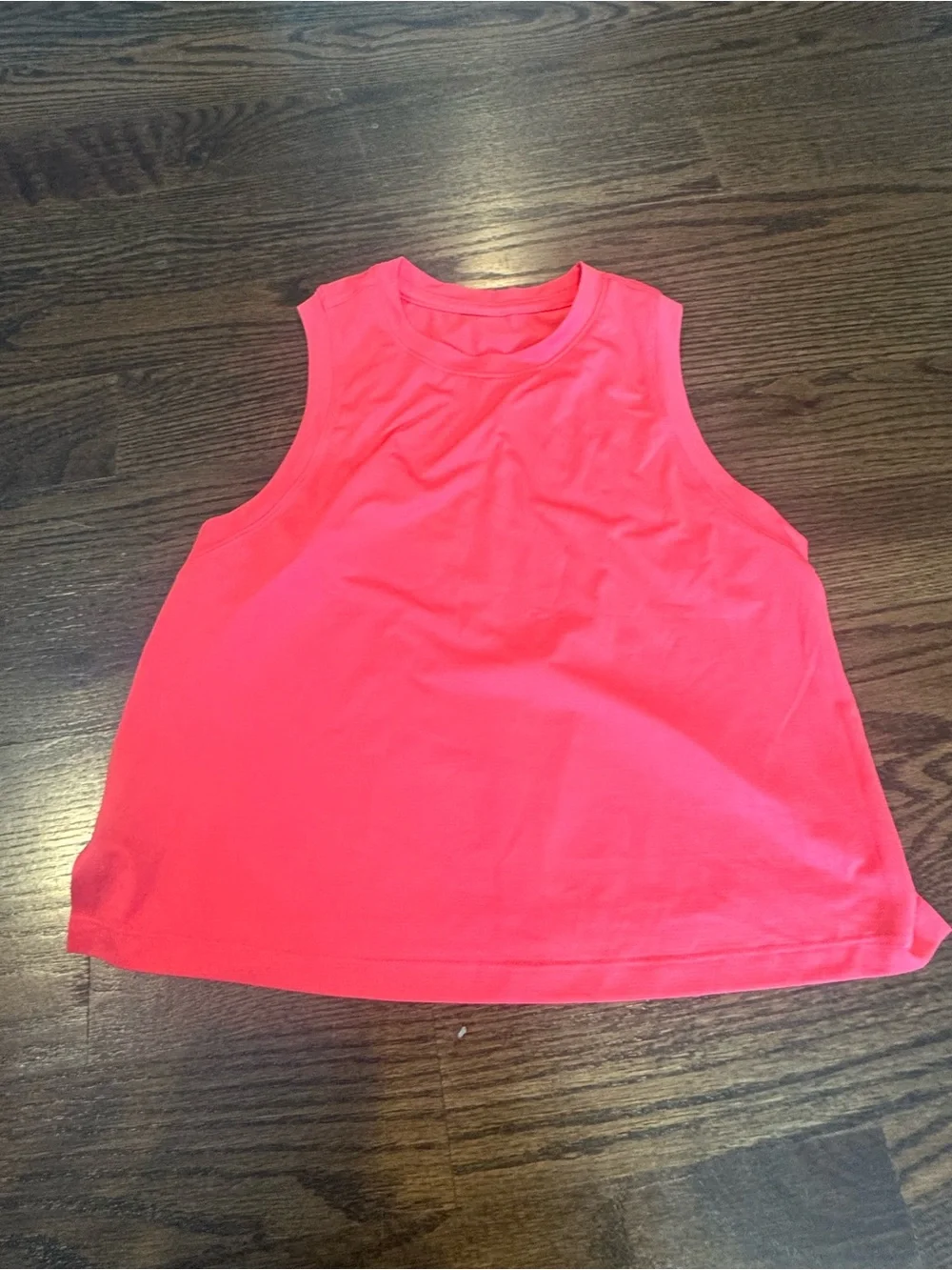 lululemon athletica Coral Red cropped Sleeveless Tank